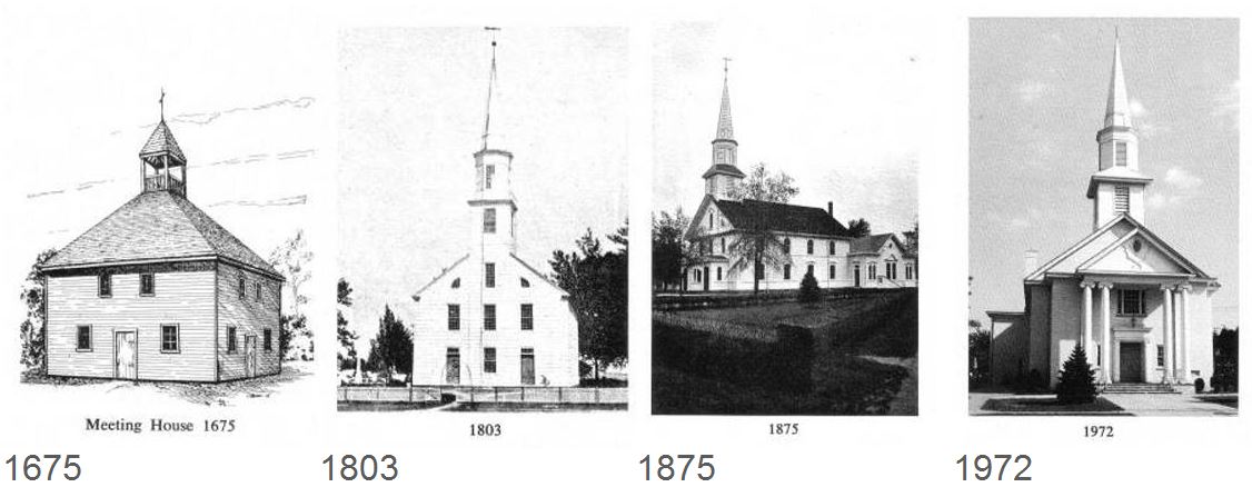 Historic and current church buildings