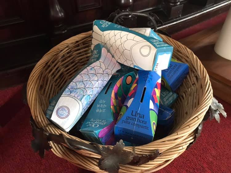 Hands helping others